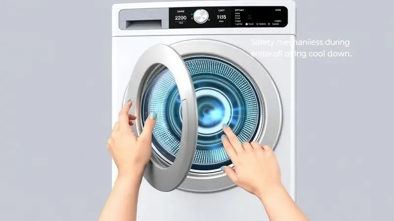 Ilustração conceitual do procedimento seguro para abertura de porta durante código CD