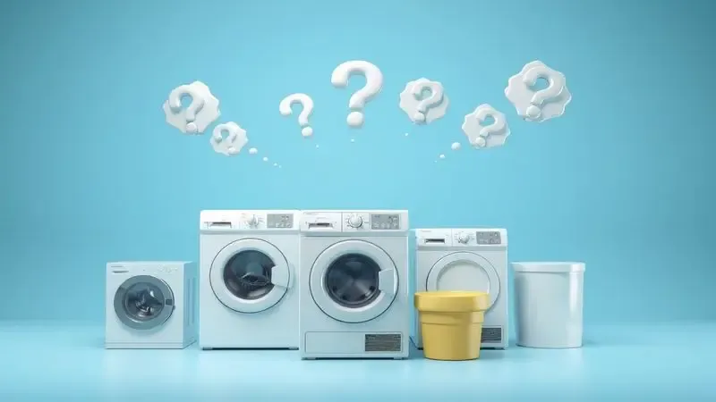 Visualização conceitual das dúvidas frequentes sobre investimento em lava e seca combinada para residência