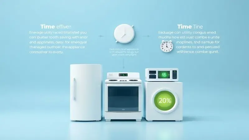 Ilustração 3D conceitual mostrando os benefícios de economia de tempo e energia com lava e seca