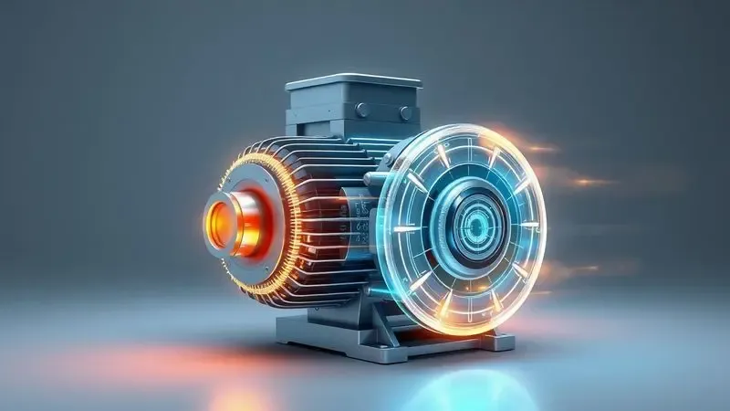 Representação artística da tecnologia Digital Inverter e conceito de motor durável com garantia estendida.