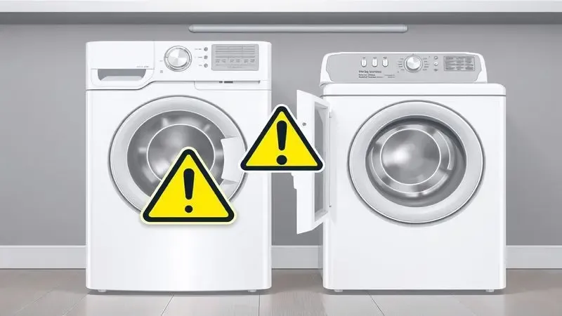 Erros comuns na instalação de máquina de lavar e secar