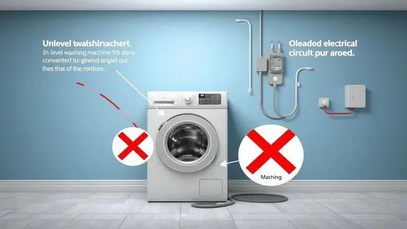 Erros comuns a evitar durante instalação de máquina de lavar e secar