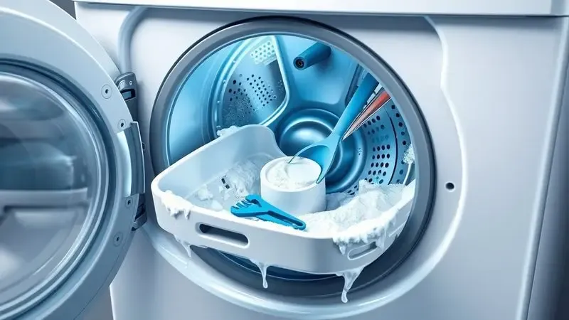 Higienização correta da gaveta de sabão e amaciante da máquina de lavar