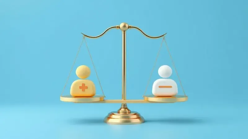 Representação conceitual de análise de prós e contras com elementos de feedback de usuários