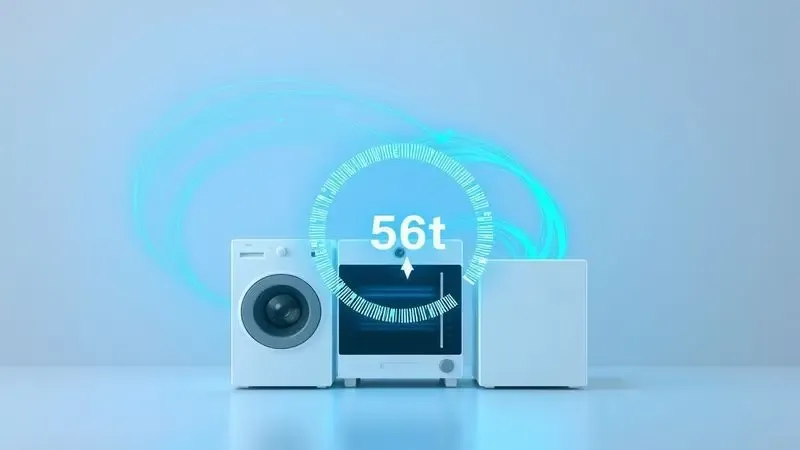 Ilustração conceitual do processo de reset eletrônico para eletrodomésticos