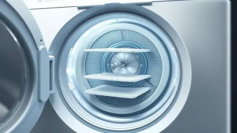 Sistema de filtragem conceitual para secadora com múltiplas camadas de proteção